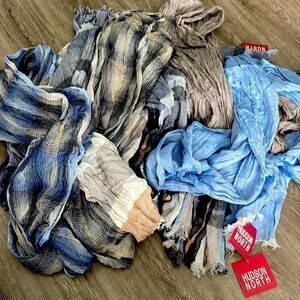 Lot of 9 NEW Hudson North Scarves .